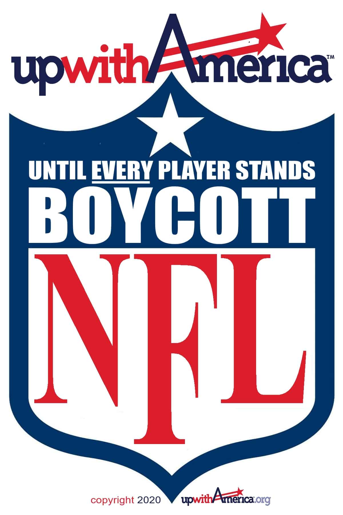 Boycott NFL Bumper Sticker